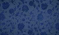 Chambrai CLOONEY Embroidered Cotton Denim Fabric Material - Navy